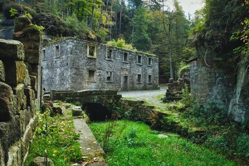 Grundmühle - Mühle - Alt - Böhmische Schweiz - Bohemian Switzerland - Czech Republic - National...