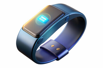 Close Up of Millennial Wrist with Glowing Fitness Band - Sleek and Futuristic Design for Health Tech & Active Lifestyle Ads