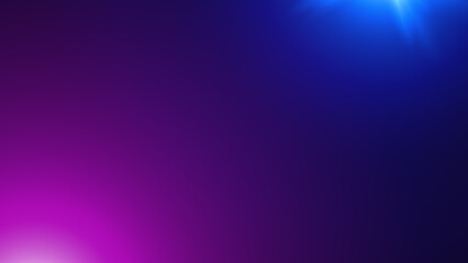 Neon blur glow. Color light overlay. Disco illumination. Defocused blue pink texture on dark abstract empty space background.