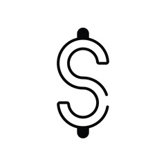 Naklejka premium Dollar Sign vector icon