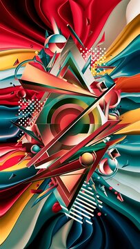 Abstract geometrical background