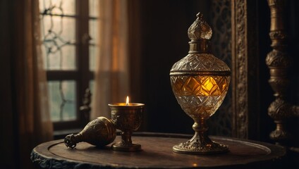 perfume in a vintage bottle