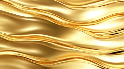 Obraz premium Golden Smooth Surface with Rippling Waves