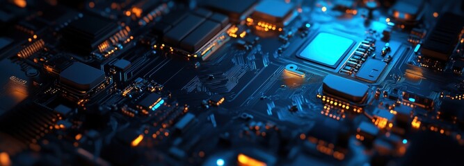 Closeup of Circuit Board