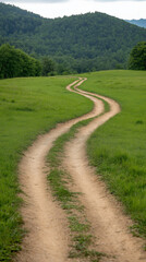 Landscape with green grass
