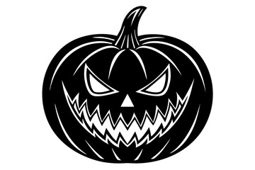 halloween pumpkin isolated on white
