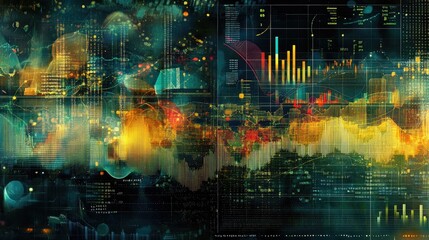 Abstract Fusion Background for Creative Projects