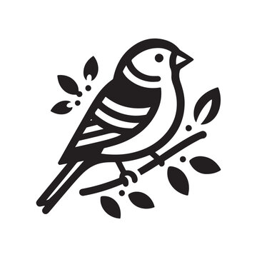 recommend clip art: Versatile Goldfinch Silhouette Vector Art for Graphic Design