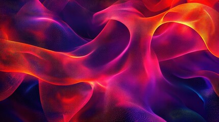 Obraz premium Abstract mesh background. Bioluminescence of tentacles. Futuristic style card