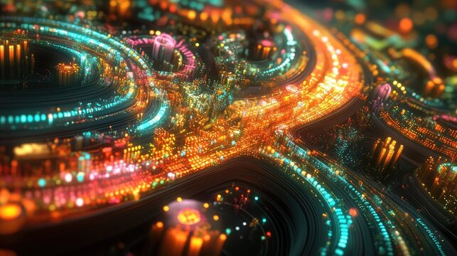 Intricate 3D Visualization of Flow Dynamics