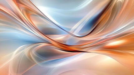 Dynamic Flow of Golden Ribbons in Abstract Design