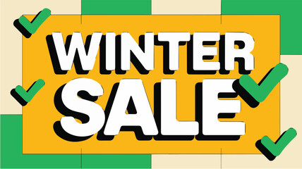 Art & Illustration winter sale text