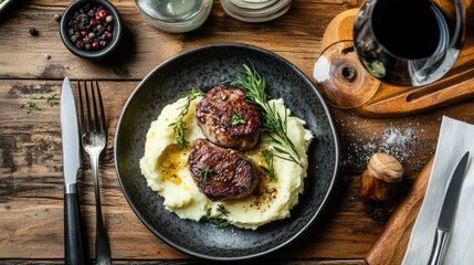 Delicious Saltimbocca on Creamy Mashed Potatoes