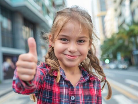 happy person making all right gesture