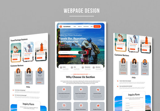 Travel Package Landing page