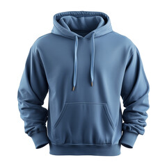 isolated mockup of blue hoodie