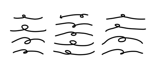 Obraz premium Hand-drawn doodles with rough pencil strokes in a vector illustration set, featuring freehand shapes and elements, perfect for creative backgrounds and graphic design projects.