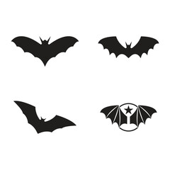 Fototapeta premium bat vector icon logo template