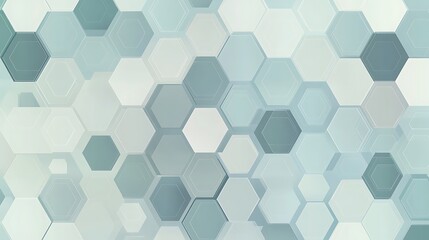 Abstract hexagonal pattern in blue and white tones.