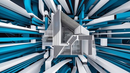 Obraz premium 3d abstract background - architectural design
