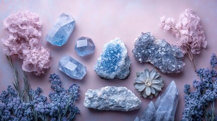 Mood board for Crystal set minimalist