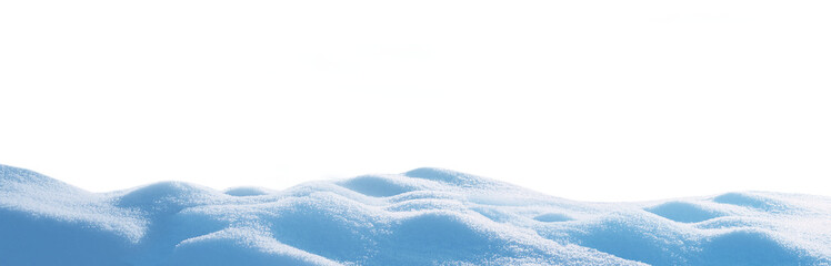 A beautiful  christmas snowdrift isolated
