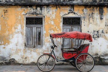 old cart in the old town