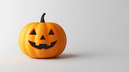 Spooky Halloween Pumpkin with a charming, carved JackoLantern Face for the season