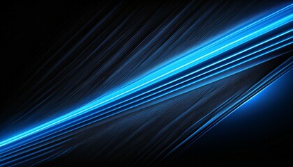 黒の背景とブルーの光線