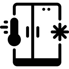 Simple vector icon fridge