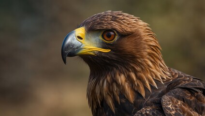Close-up of a golden eagle's