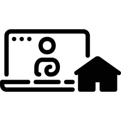 Simple vector icon laptop