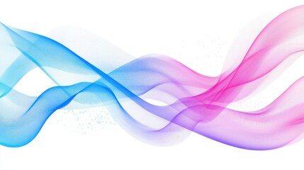 Naklejka premium Dynamic flowing wavy vector abstract light lines for AI technology concept