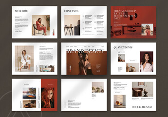 Brand Design Landscape Brochure Template