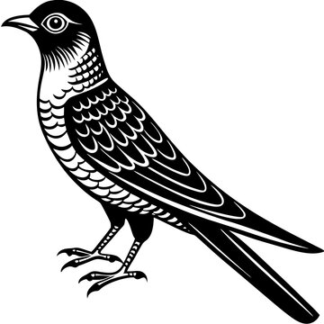 recommend clip art: silhouette of a cuckoo bird