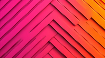 Vibrant geometric pattern with pink and orange gradients