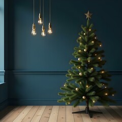 christmas tree in the room