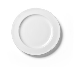 Empty plate isolated on a white background