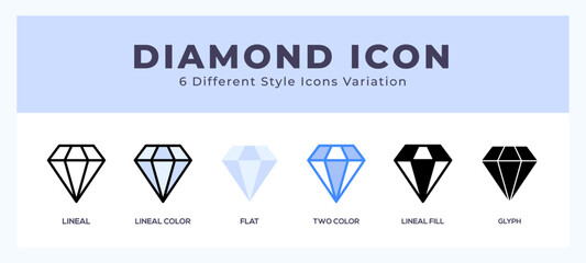 Diamond icon vector for web. and mobile app