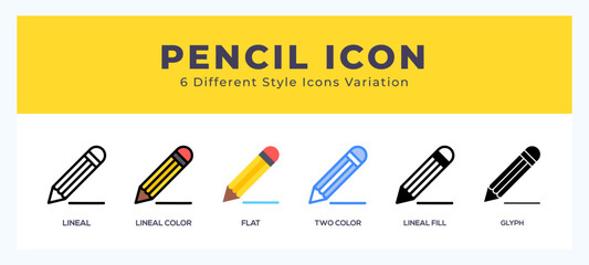 Pencil symbol icon vector. symbol illustration