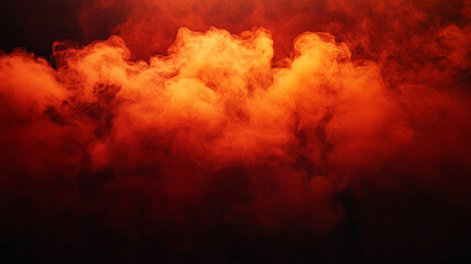 Fototapeta premium foggy background with dark orange and black colors, Halloween background