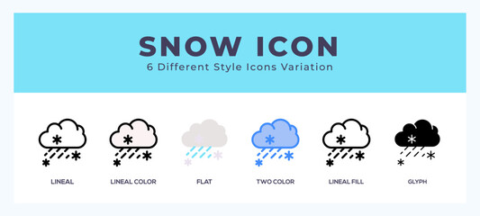 Snow icon vector for web. and mobile app