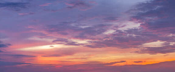 Beautiful dramatic scenic after sunset sky background after sunset