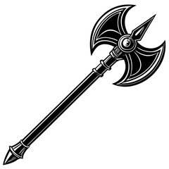 Isolated halberd icon image. Vector illustration design
