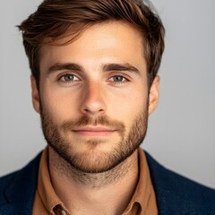 Obraz premium Confident young man with a charming smile