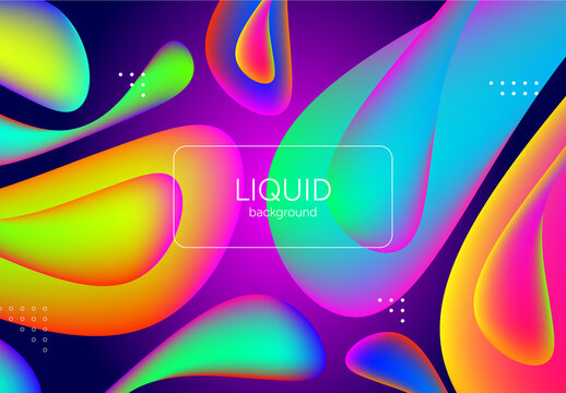 Abstract Liquid Gradient Background