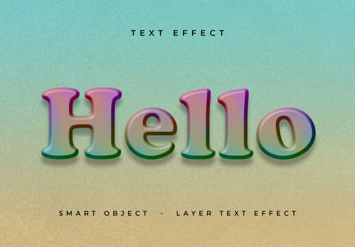 Hello Text Effect Mockup