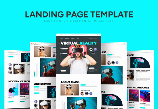 Virtual Reality Landing Page