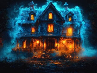 haunted house in the forest