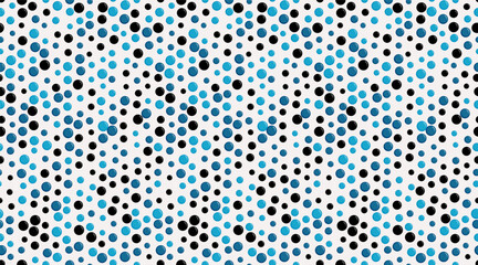Seamless spotted pattern with abstract circles, perfect for textile prints, wallpaper, or creative geometric posters. Trendy polka dot design for modern backgrounds.